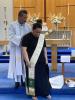 Presentsion of Stole to Nia agead of her ordination